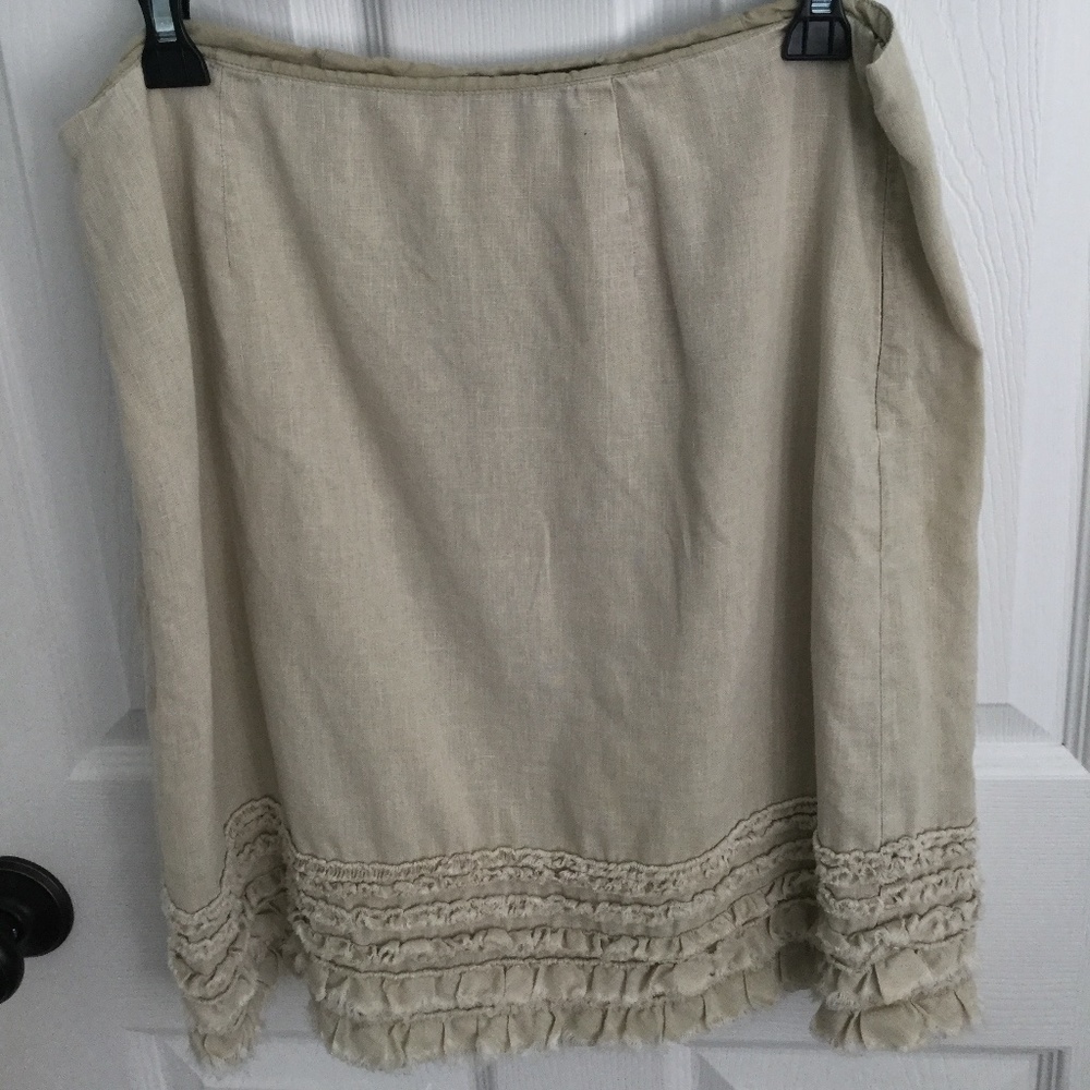 Tommy Bahama ruffle two palms skirt Size 8